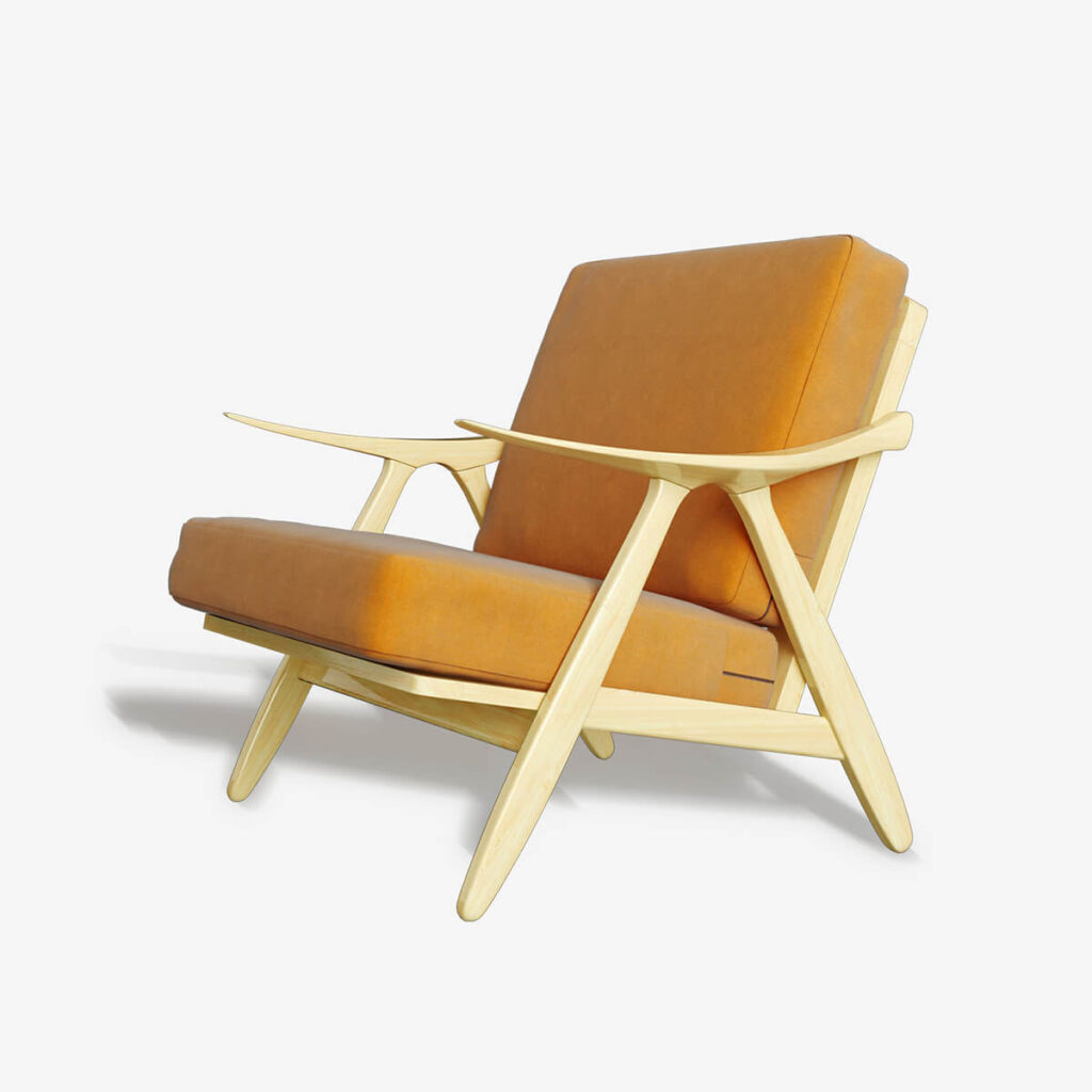 Wooden Round Back Dining Chair - Imagem 3