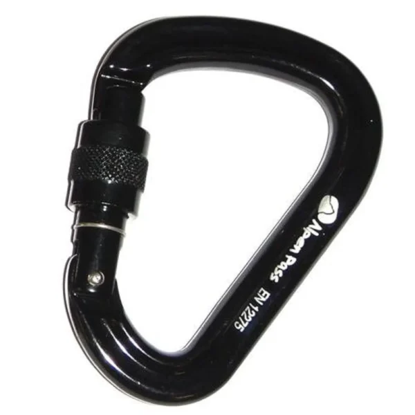 KLEIN – MOSQUETÃO MINI HMS COM TRAVA DE ROSCA Preto