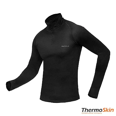 Camisa Curtlo Thermo Skin masculino com ziper