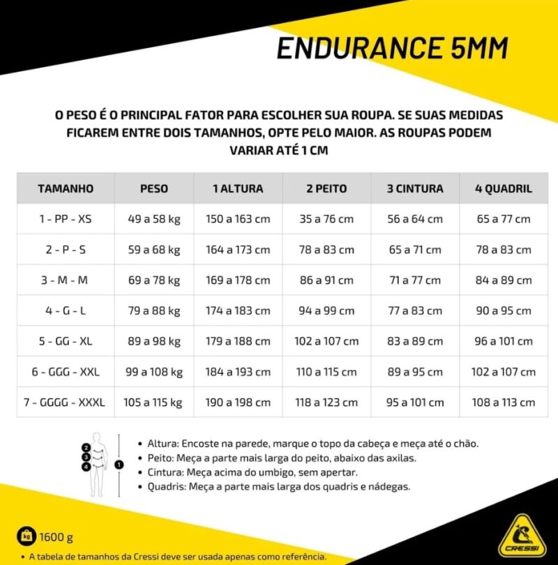 Roupa Cressi Endurance 5mm - Imagem 6